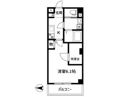 CASA 南千住(1K/4階)の間取り写真