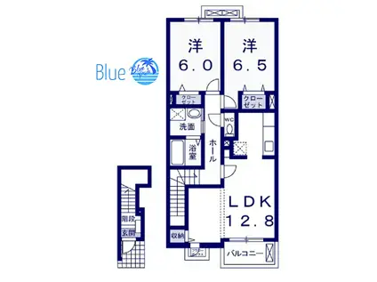 メゾン ジェネスII(2LDK/2階)の間取り写真