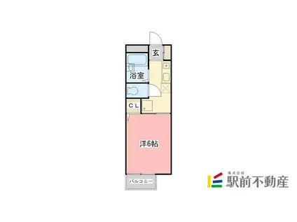 パナハイツ本庄(1K/2階)の間取り写真