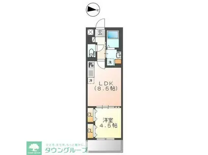 フェリーチェ(1LDK/3階)の間取り写真