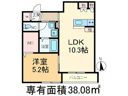 グランメール王子(1LDK/3階)の間取り写真