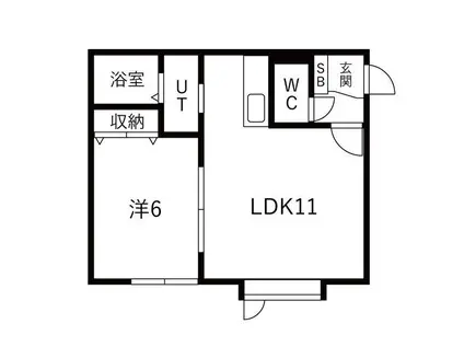 PINO S24(1LDK/2階)の間取り写真