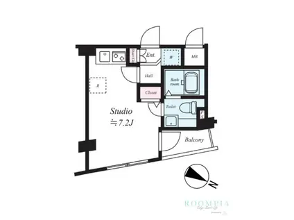 ジュネーゼ方南町(ワンルーム/3階)の間取り写真