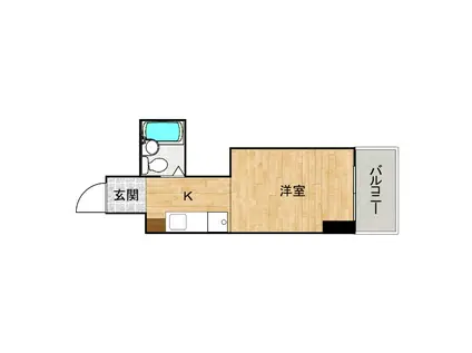 アルティメイトBUILDING光南 THE TOWER(ワンルーム/10階)の間取り写真