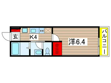 ARRIVO(1K/3階)の間取り写真