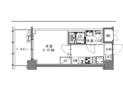 S-RESIDENCE妙典ARTERIAL(1K/1階)の間取り写真