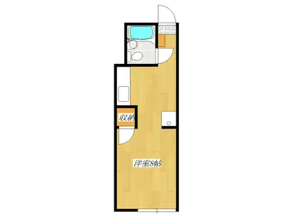 グリーンパーク飛鳥(1K/1階)の間取り写真