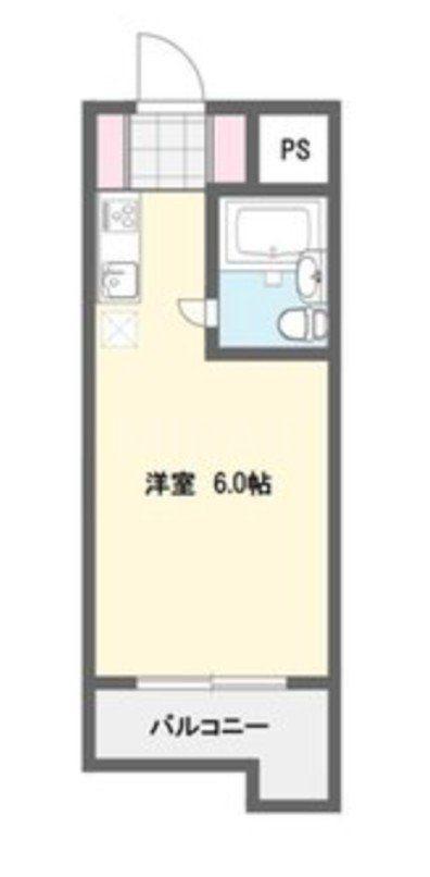 TOP川越4(ワンルーム/2階)の間取り写真