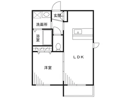 SKIP-STEP(1LDK/1階)の間取り写真