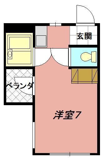 WILL INOSAKA(ワンルーム/5階)の間取り写真