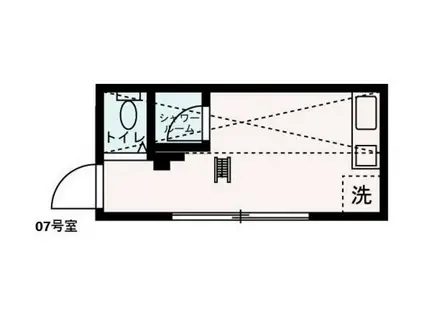 SAKURA SAKURA(ワンルーム/1階)の間取り写真