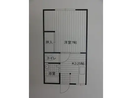 パナハイツ荻(1K/1階)の間取り写真