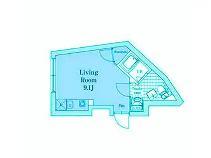 NOZOMIO PREMIER目黒(ワンルーム/2階)の間取り写真