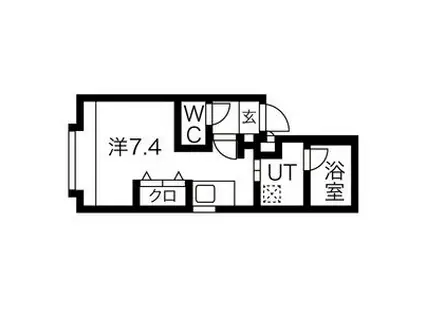 CREM BLD(1K/2階)の間取り写真