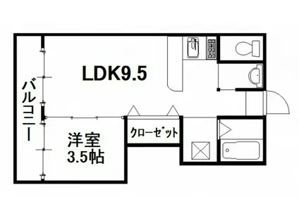 フジビル23(ワンルーム/3階)の間取り写真