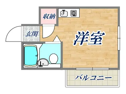 メゾンドアトラー(ワンルーム/4階)の間取り写真