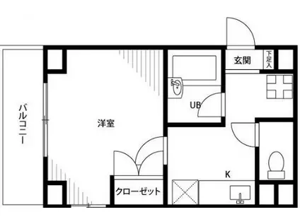プレール渋谷壱番館(1K/4階)の間取り写真