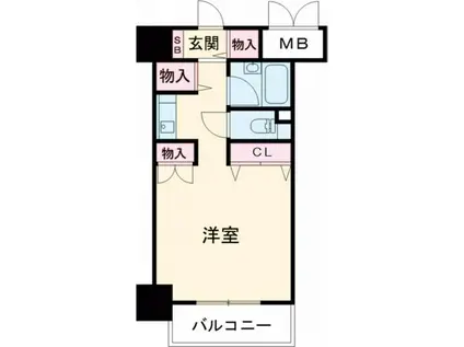 ダイニチコンストラクション(1K/2階)の間取り写真