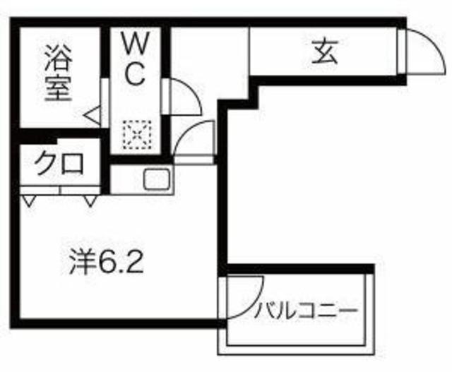 セレーノ舎人(ワンルーム/2階)の間取り写真