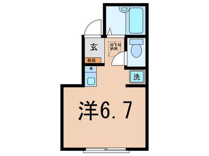 ピアステージ上井草(ワンルーム/1階)の間取り写真