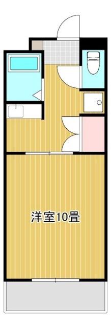 ラピス小出(1DK/2階)の間取り写真