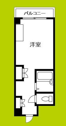 アンサンブル梅田(ワンルーム/8階)の間取り写真