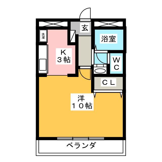 MAISON DE RAFFINE(1K/3階)の間取り写真