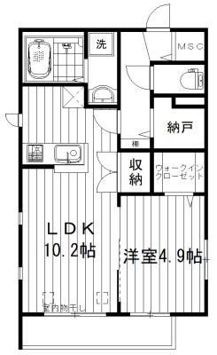 中野スカイパレス(1SLDK/1階)の間取り写真