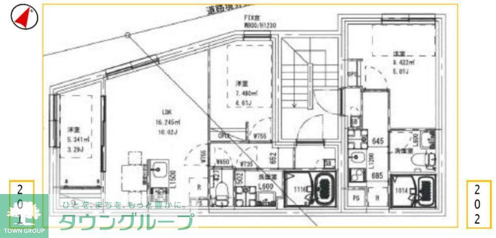 TYPE戸越公園(2LDK/2階)の間取り写真