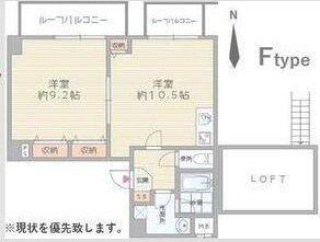 ラ・フォーレ東天満(1LDK/9階)の間取り写真