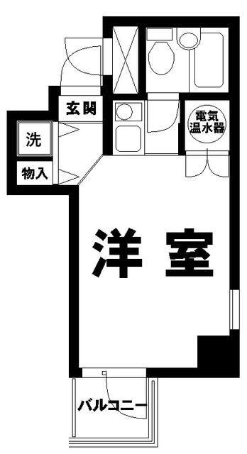 ライオンズマンション白山第3(ワンルーム/9階)の間取り写真