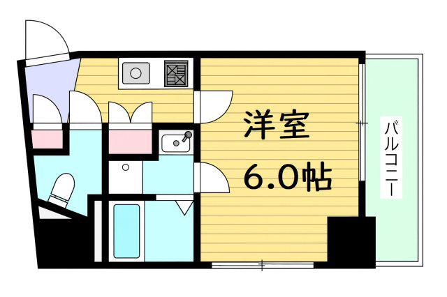 LUCE SHINFUKUSHIMA(1K/8階)の間取り写真