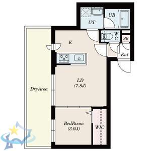 VILLA 41 KOTONI SAPPORO(1LDK/1階)の間取り写真