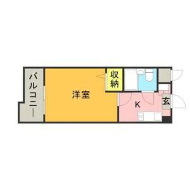 メゾン・ド・シャトラン(ワンルーム/2階)の間取り写真