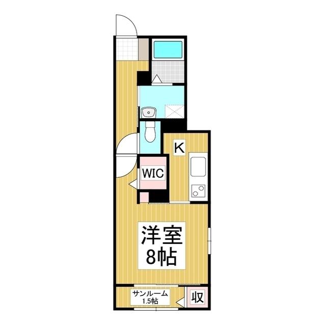 SK-FRONT(1K/1階)の間取り写真