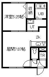 フォレスト31(1LDK/2階)の間取り写真