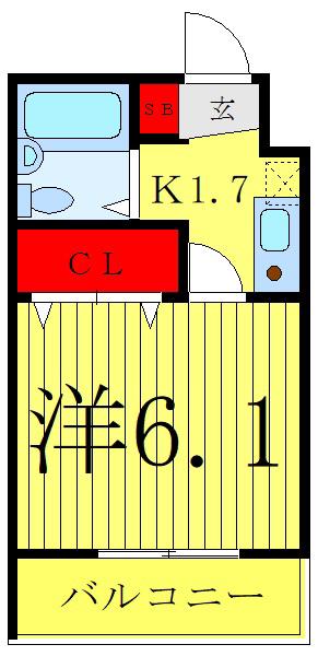 センチュリーハイム池袋(1K/3階)の間取り写真