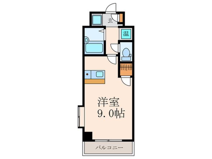 グローリー北方II(ワンルーム/3階)の間取り写真