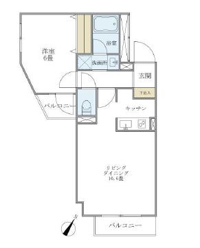 NTP大塚(1LDK/3階)の間取り写真