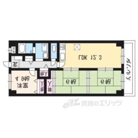 セブンマンション(3LDK/1階)の間取り写真