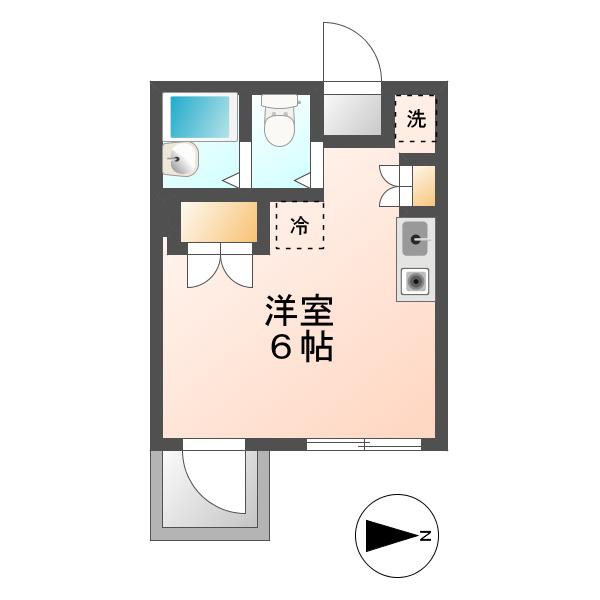 メゾン ド カノン(ワンルーム/3階)の間取り写真