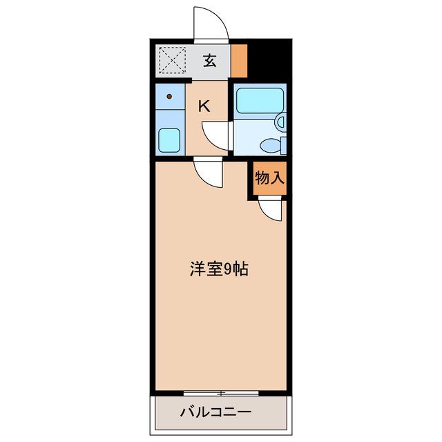 マンシンAAA(1K/2階)の間取り写真