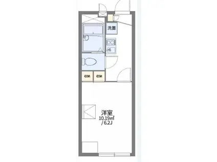 レオパレスNAKAGOME(1K/2階)の間取り写真
