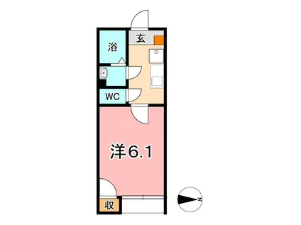 メゾンド近藤(1K/1階)の間取り写真