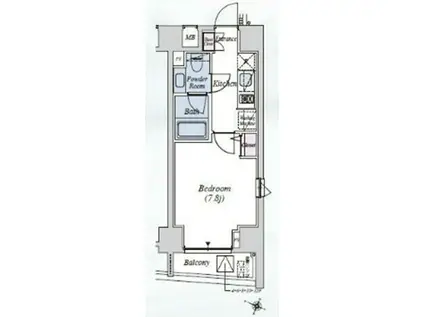 THEATER COURT本駒込(1K/3階)の間取り写真