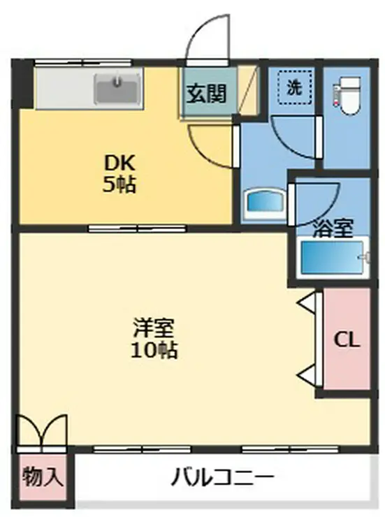 シャトー真間 1階階 間取り