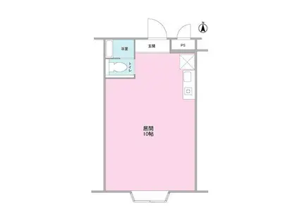 静鉄音羽ビル(ワンルーム/3階)の間取り写真