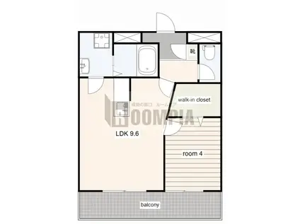 グランフォーレ(1LDK/2階)の間取り写真