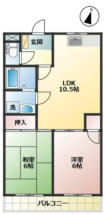 細井マンション 1階階 間取り