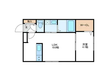 CARRERA146 カレラ146(1LDK/3階)の間取り写真